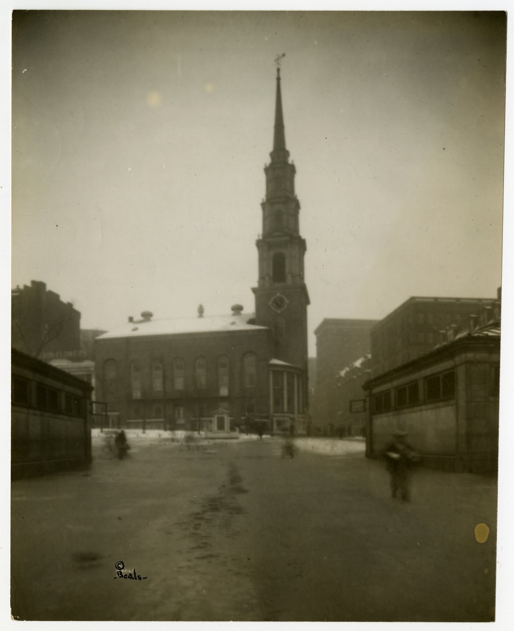 Park St Church, Boston, Mass, USA, ca 1902-10 (gelatinsilverfoto) av Jessie Tarbox Beals