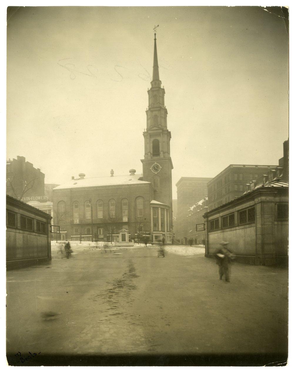 Park Street Church, USA, ca 1902-10 (foto av gelatinsilver) av Jessie Tarbox Beals