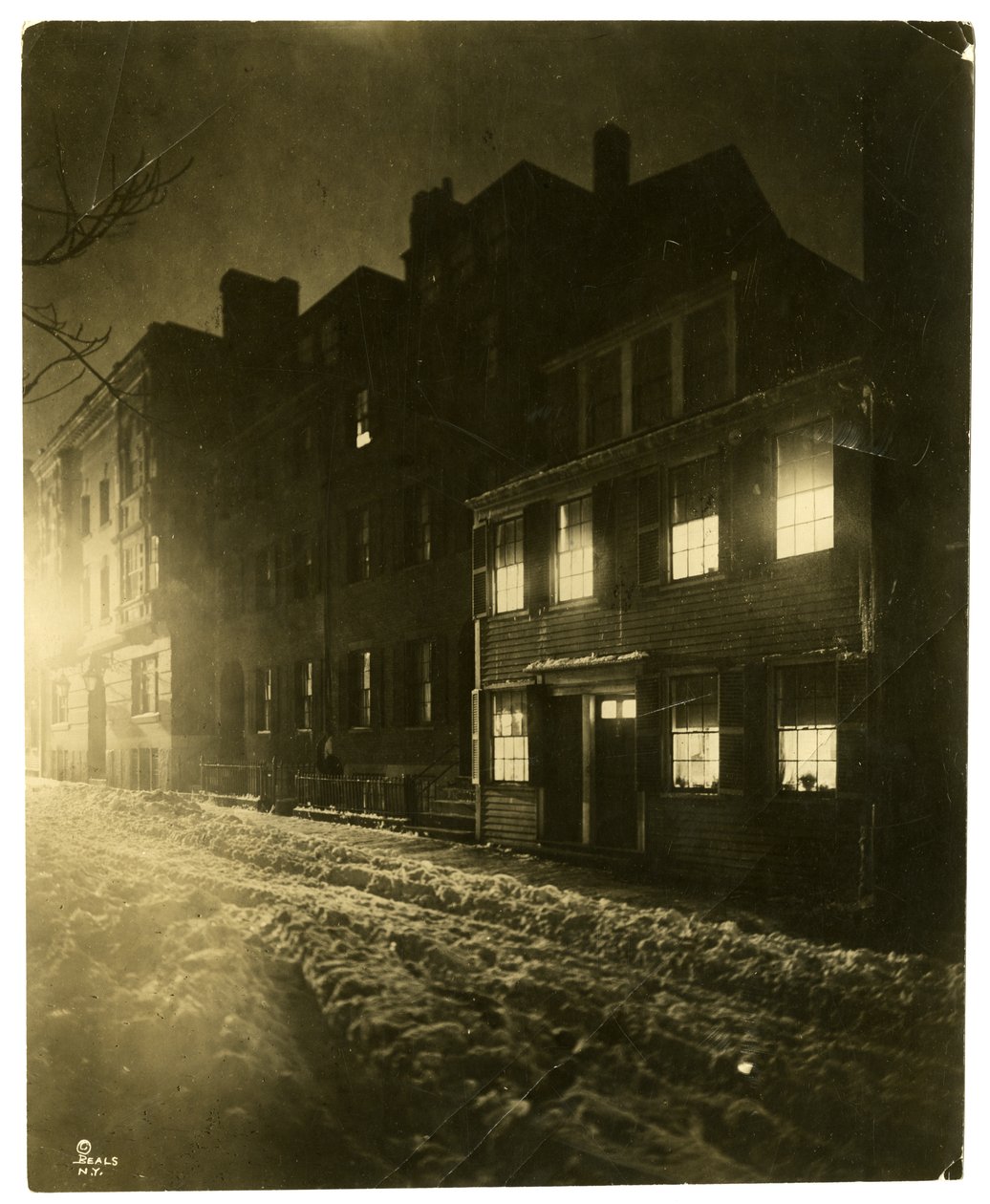 Pinckney Street, Boston, Mass, USA, ca 1902-10 (foto av gelatinsilver) av Jessie Tarbox Beals