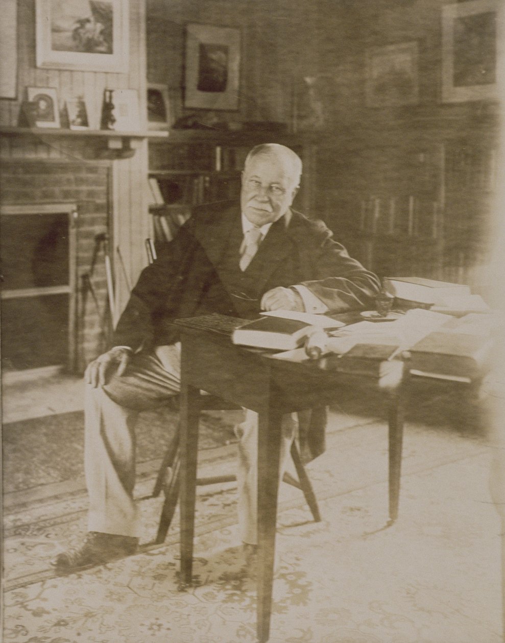 Portrait of William Dean Howells (1837-1920) 1918-20  av Jessie Tarbox Beals