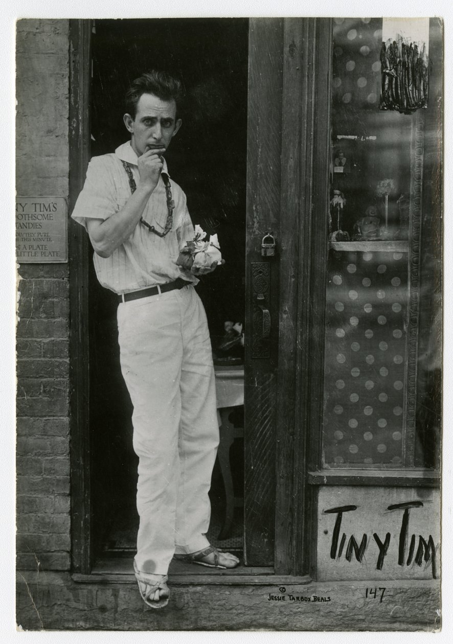 Tiny Tim, Greenwich Village, New York, USA, ca 1915-22 (foto av gelatinsilver) av Jessie Tarbox Beals