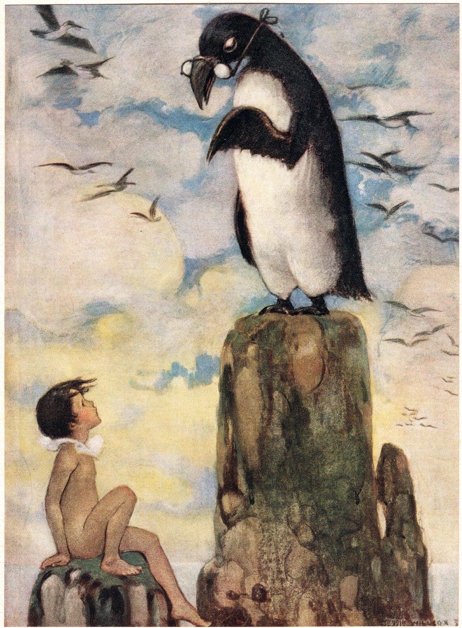 Och där såg han den sista av Gairfowl, illustration från 