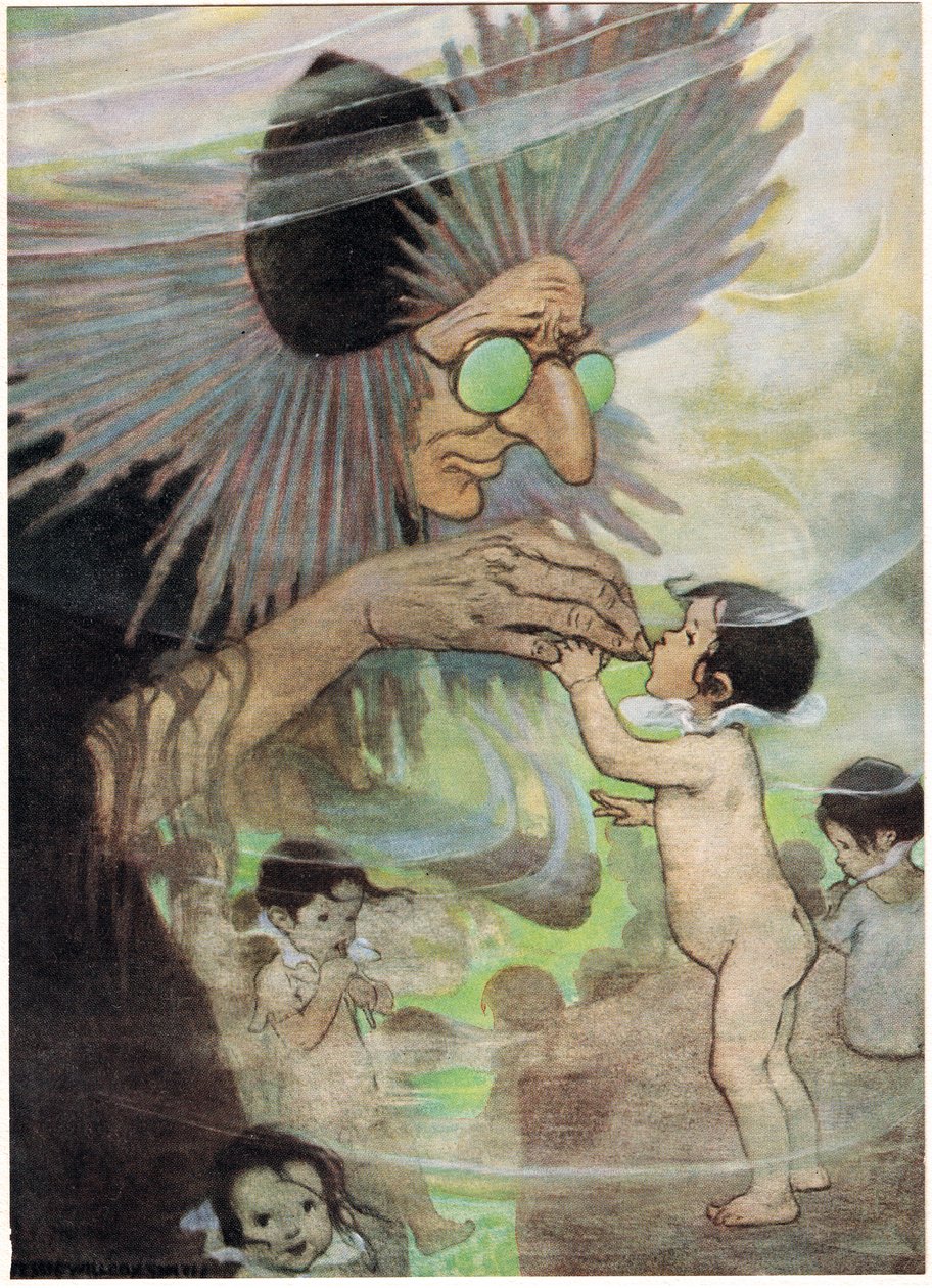 Mrs Bedoneasyoudid, illustration från 