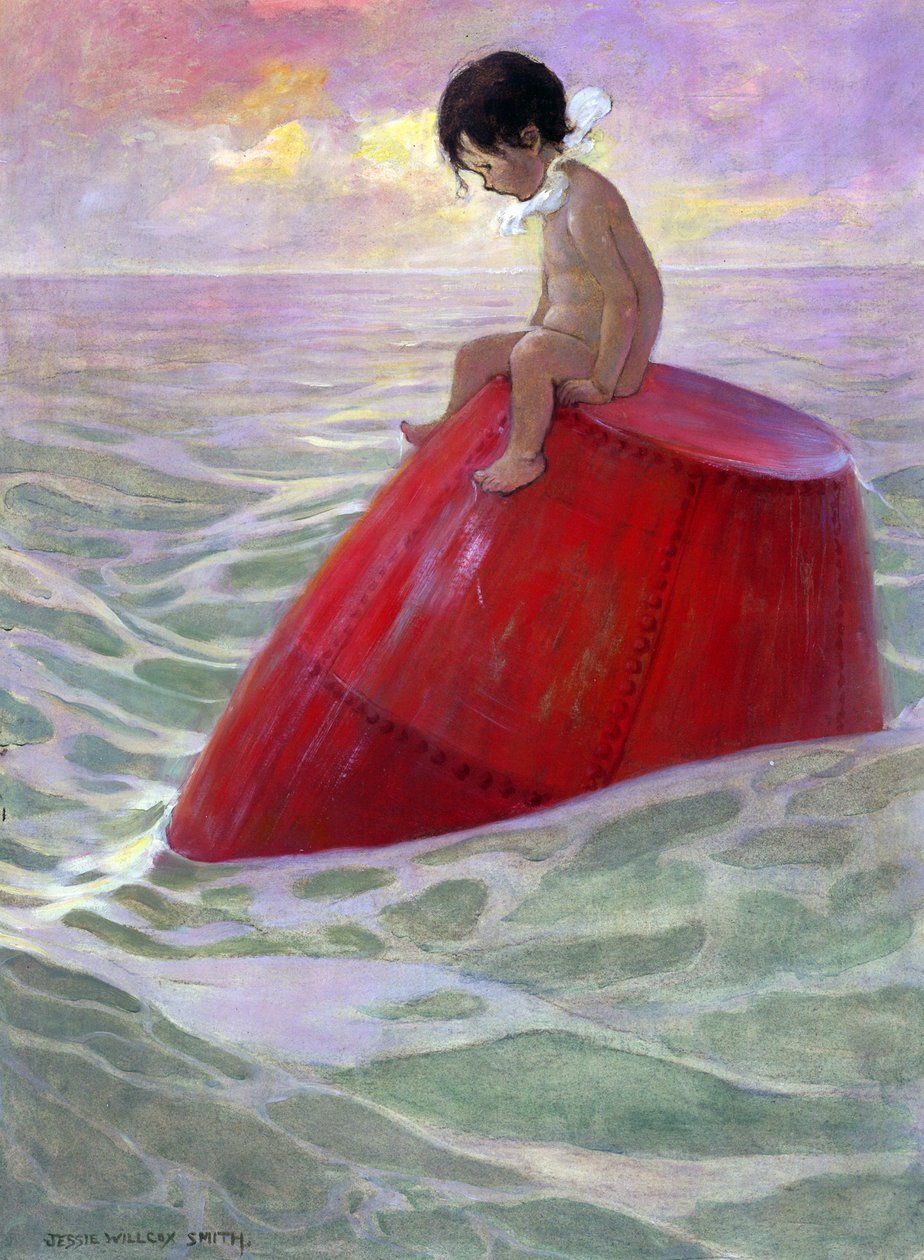 Tom satt på bojen långa dagar av Jessie Willcox Smith