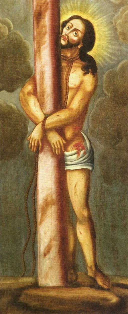 Christ tied to the column av Jesuino do Monte Carmelo