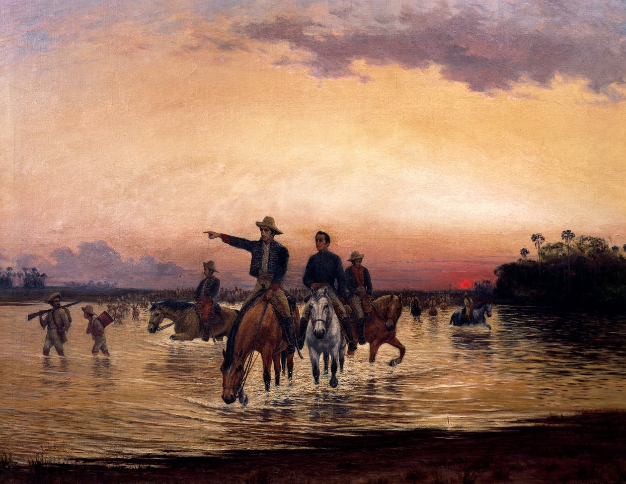 Simon Bolivar (1783-1830) och Francisco de Paula Santander (1792-1840), Colombia av Jesus Maria Zamora