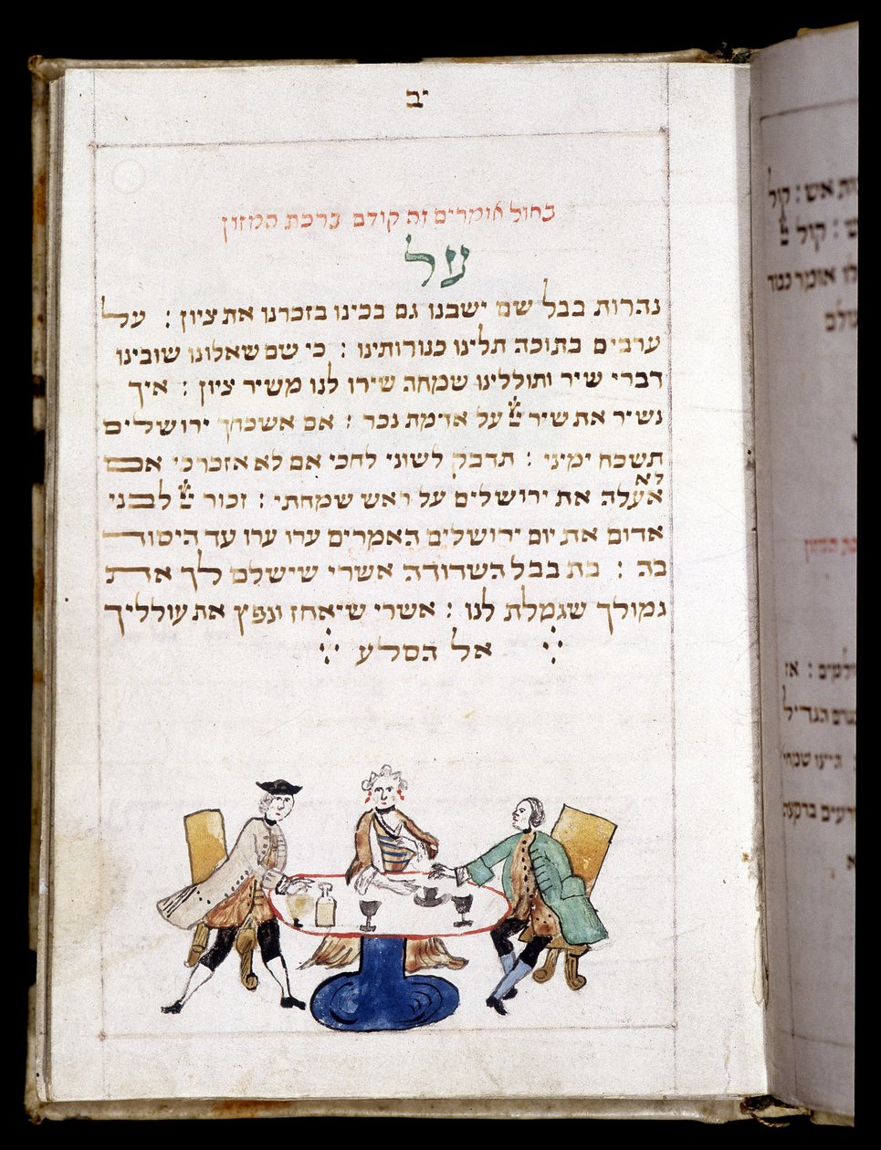 Bönens bok (12,7 x 8,8 cm) Bambeg 1773. I slutet av bönen för neo (New Moon Day) - Judiska museet i Basel, Schweiz. av Jewish School