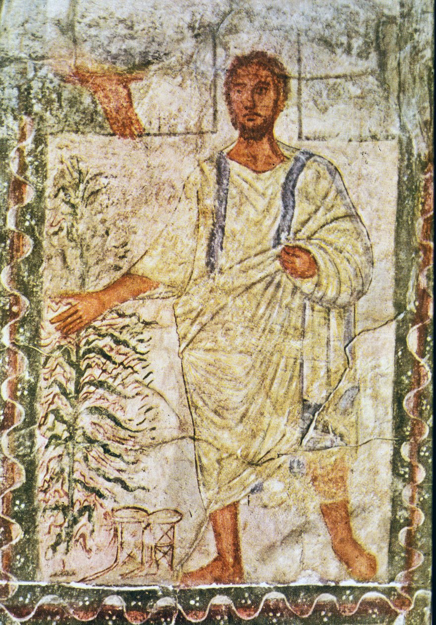 Moses och den brinnande busken (tempera på gips) av Jewish School