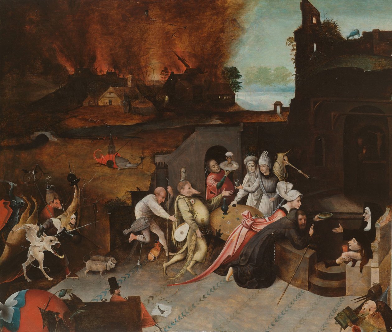 Frestelsen av Sankt Antonius av Jheronimus Bosch (copy after)