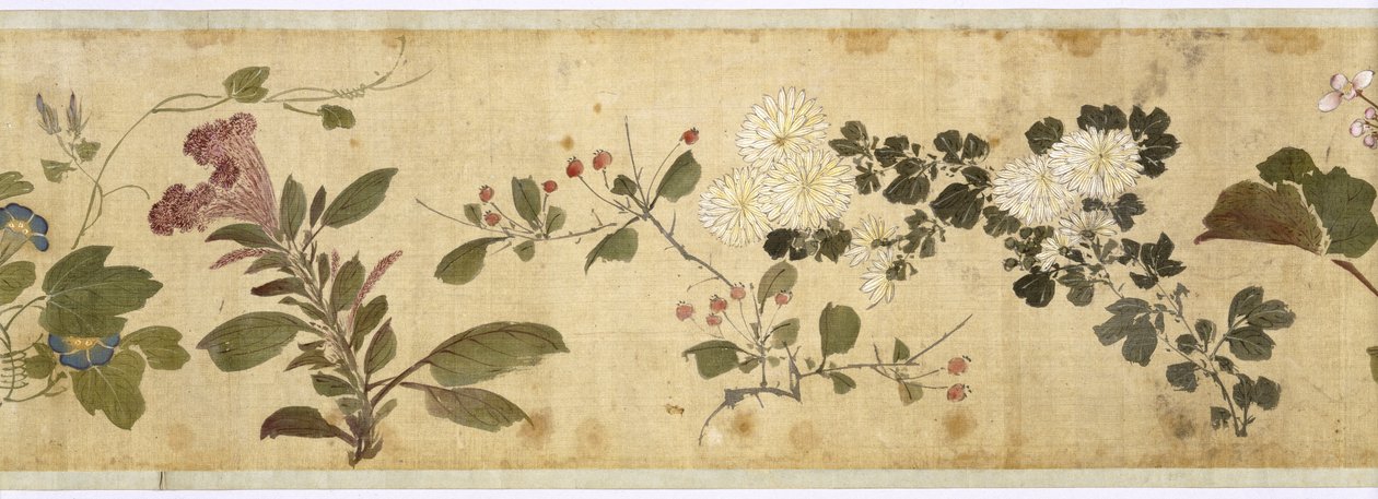 Hundra blommor, tidigt 1600-tal (målat siden) av Jiayan Chen