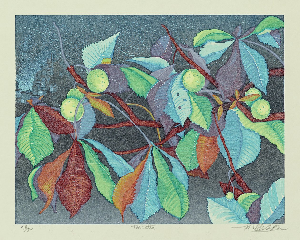 Torcetta, 2011 (träsnitt) av Jim Monson