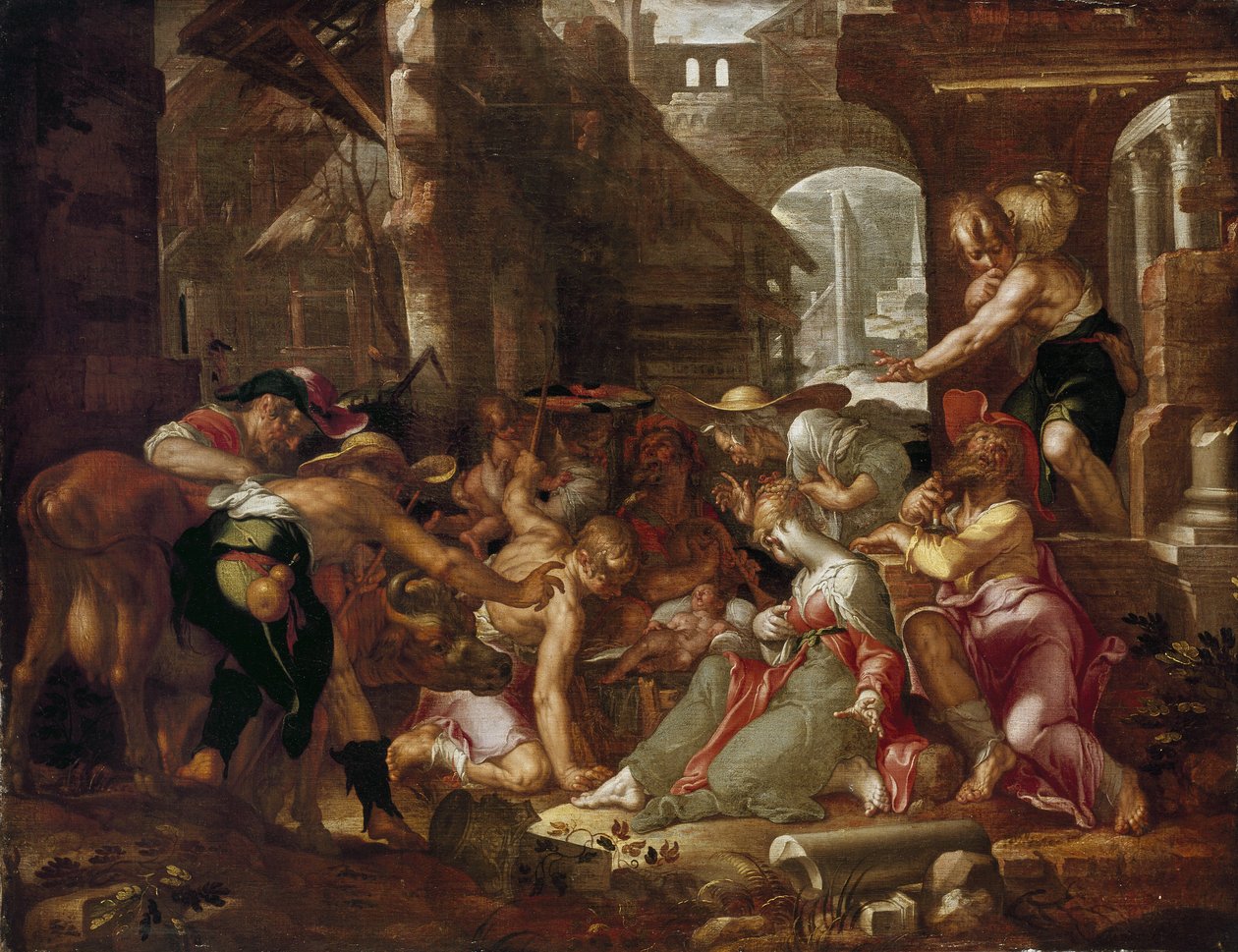 Herdarnas tillbedjan, 1600-talet av Joachim Anthonisz Uytewael