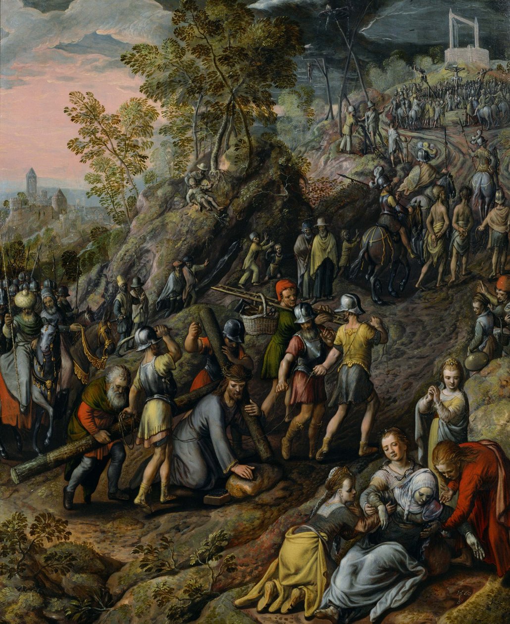 Kristus bär korset av Joachim Beuckelaer