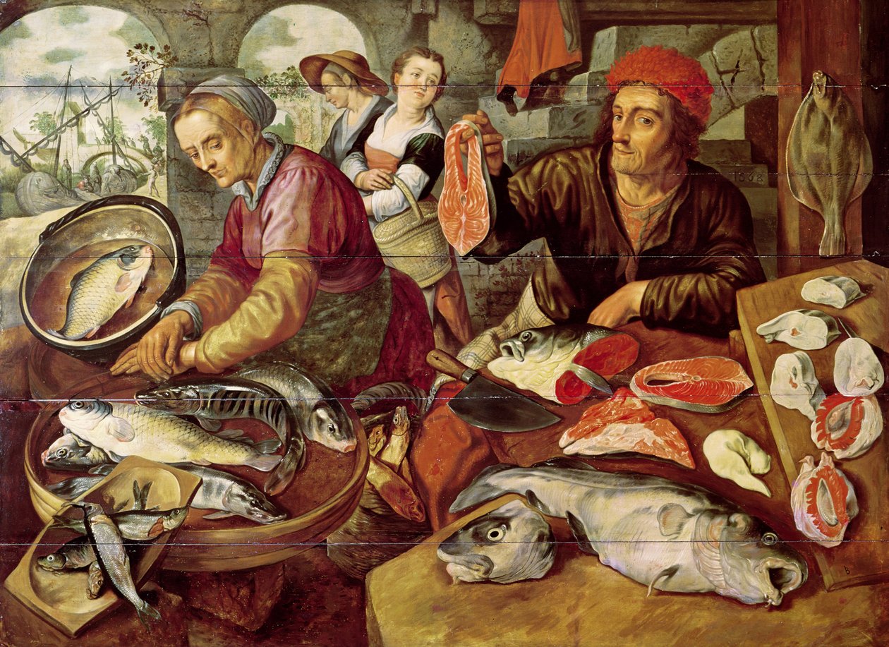 Fiskmarknaden av Joachim Bueckelaer