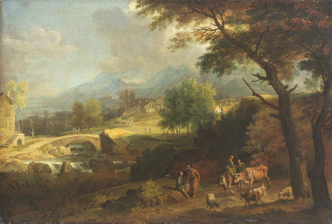 Hyrder i et landskab sved av Joachim Franz Beich