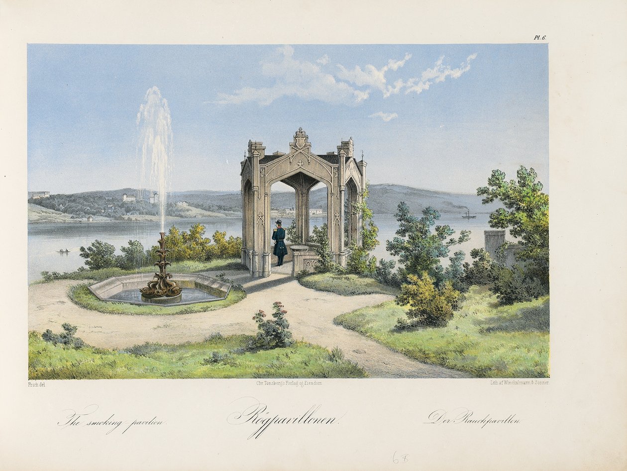 Oscarshals rökpaviljong, 1852 av Joachim Frich