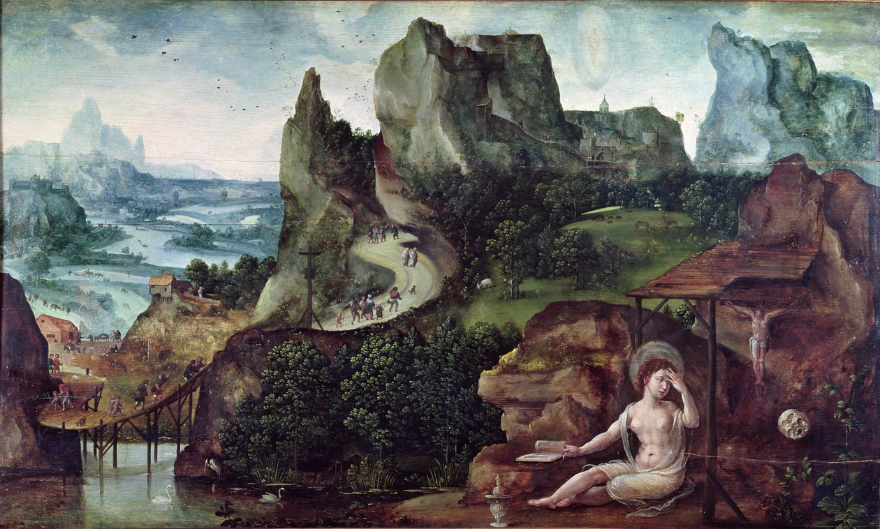 Den ångerfulla Maria Magdalena av Joachim Patinir