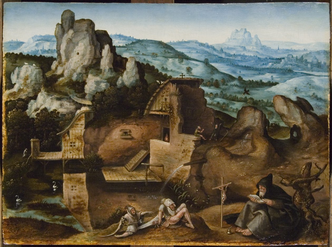 Frestelsen av St. Anthony av Joachim Patinir