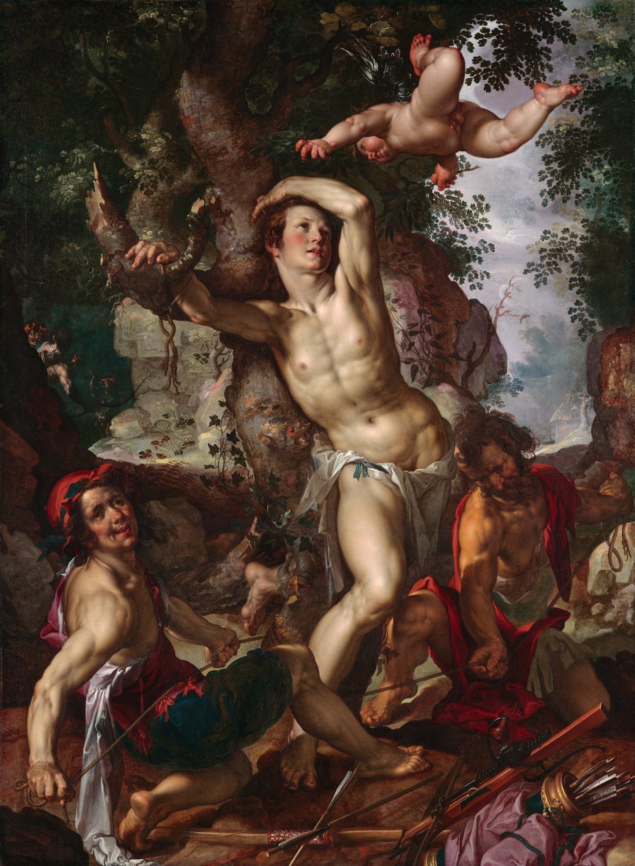 Martyrskapet i Sankt Sebastian av Joachim Wtewael or Utewael