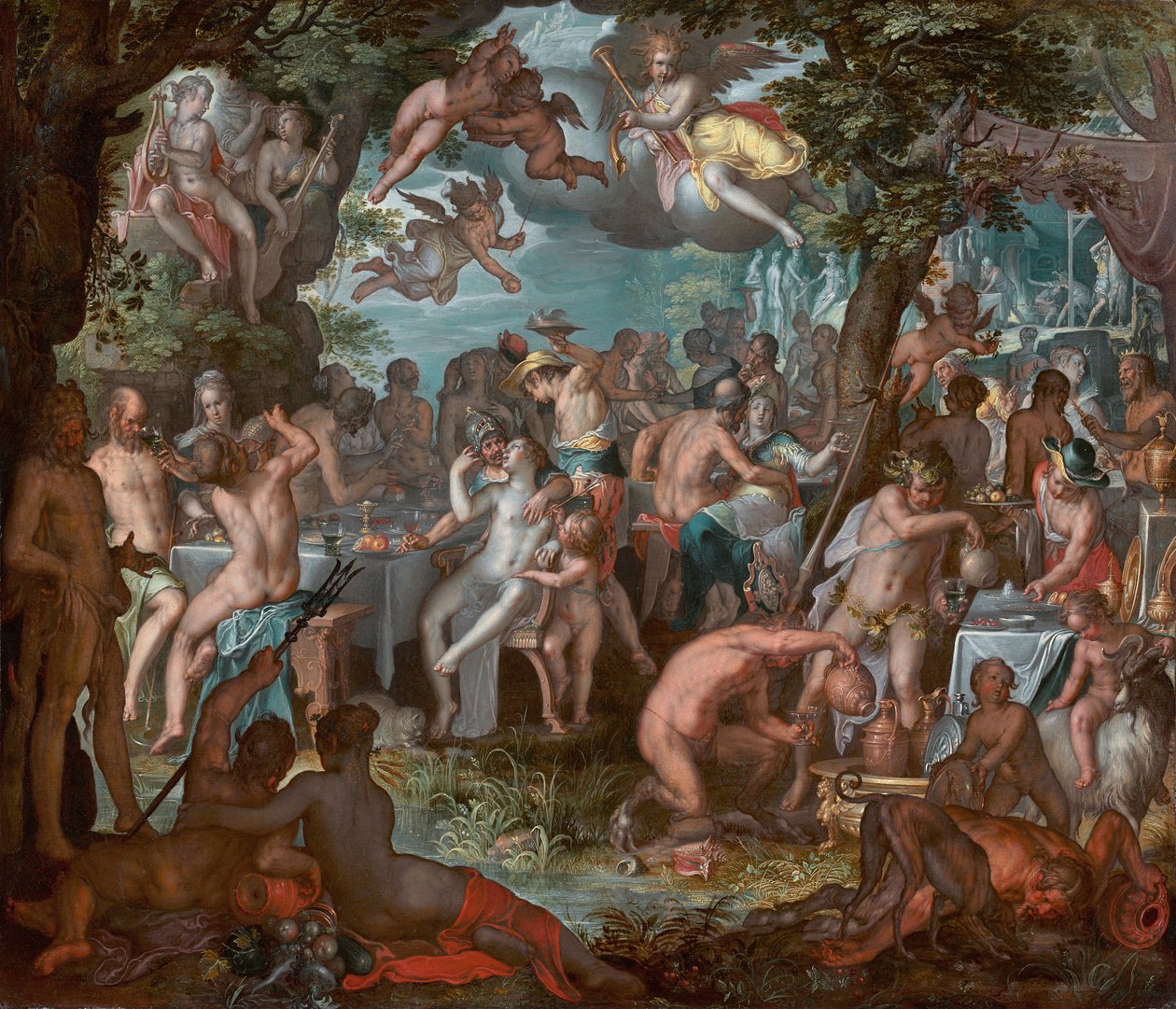 Bröllopet av Peleus och Thetis av Joachim Wtewael or Utewael