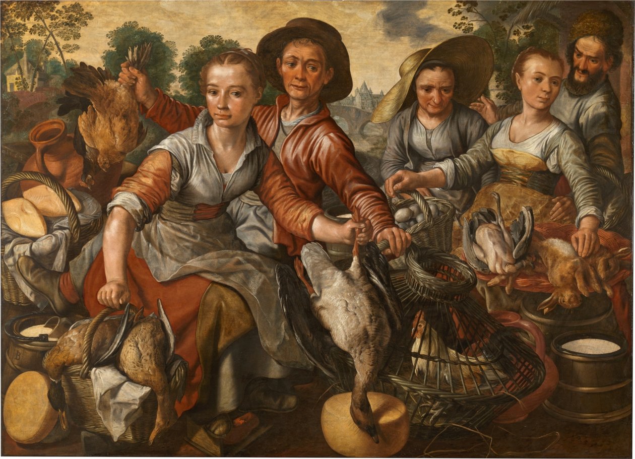 En marknad av Joachim Beuckelaer