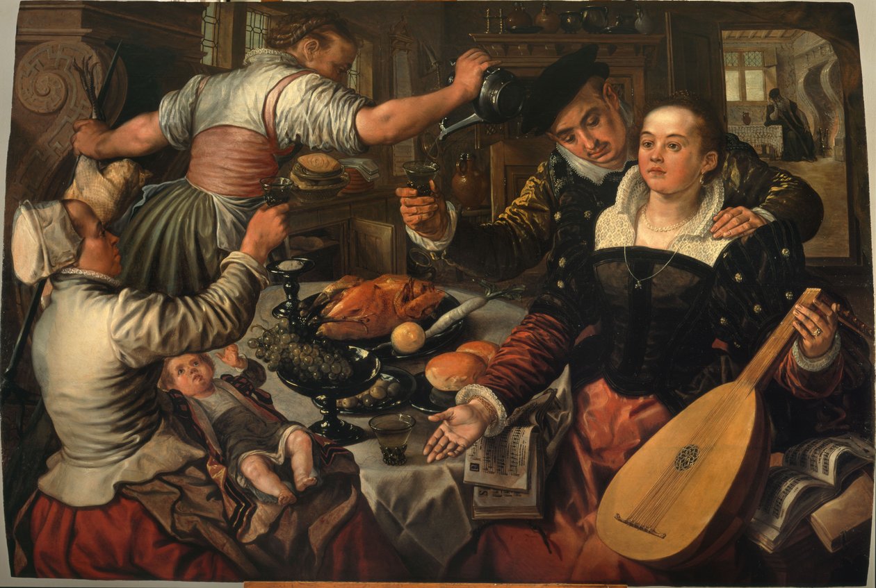 Köksscen med konsert av Joachim Beuckelaer