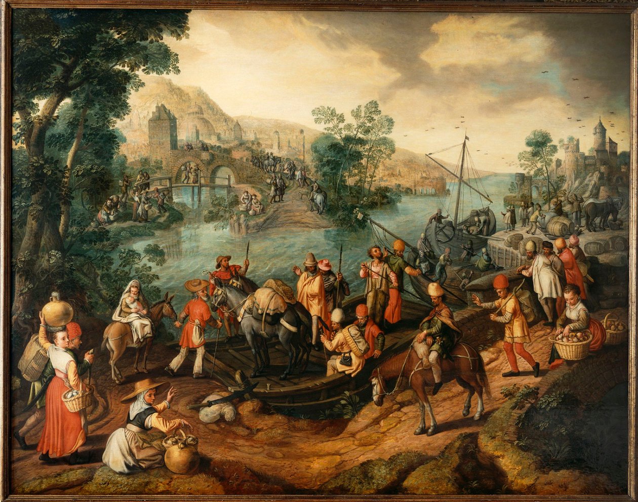 Flygningen till Egypten, 1563. av Joachim Beuckelaer