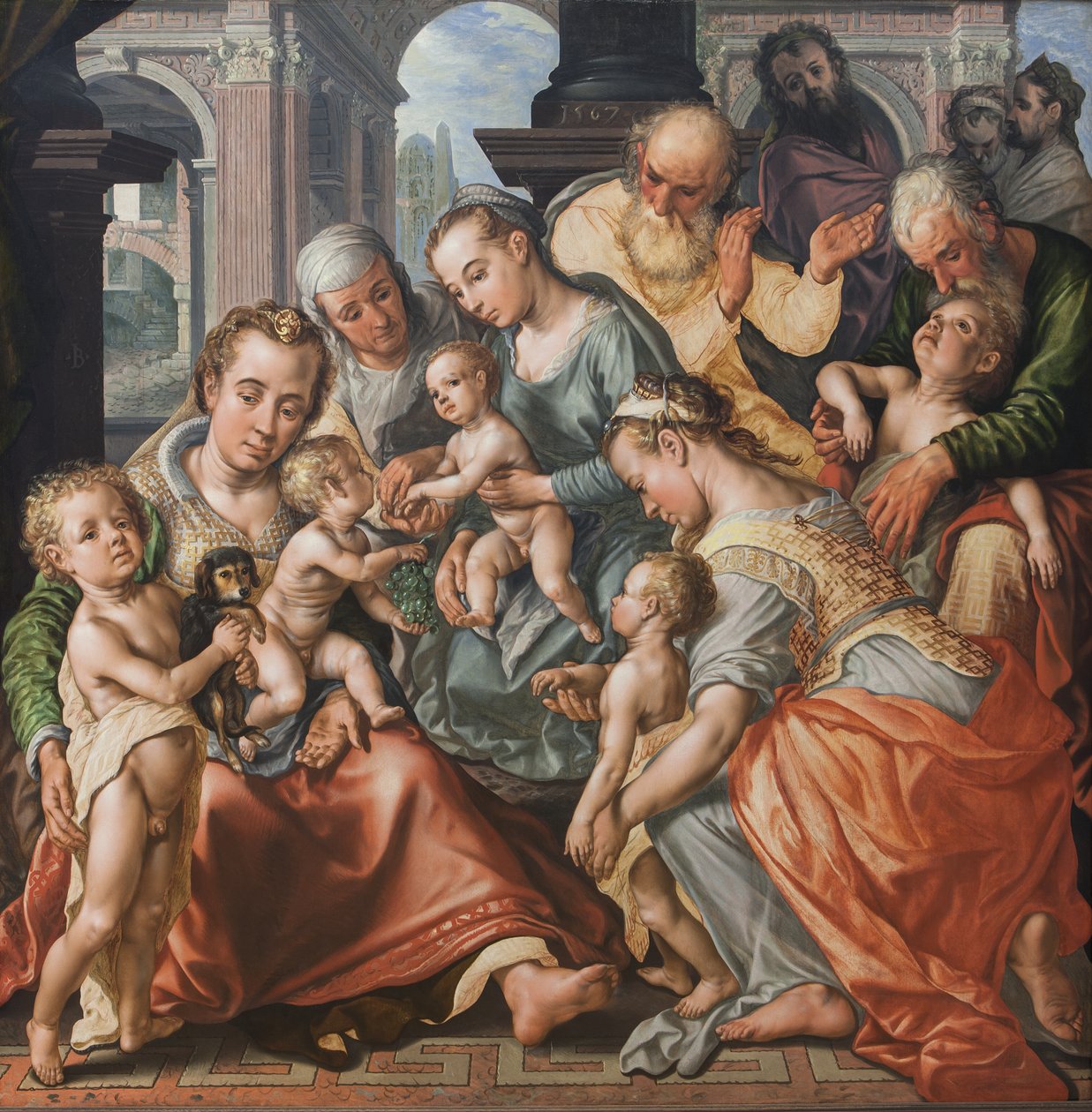 Den heliga släktskapet av Joachim Beuckelaer