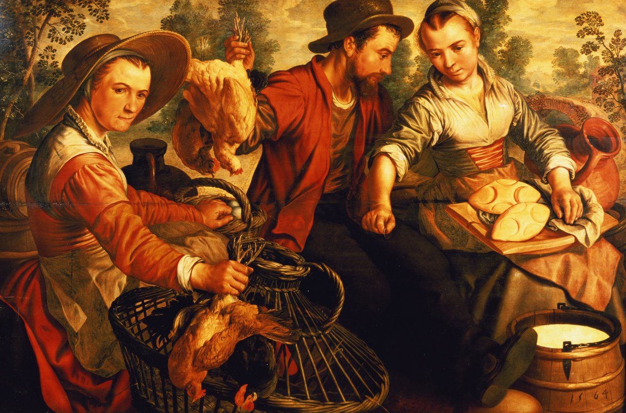 På marknaden av Joachim Beuckelaer