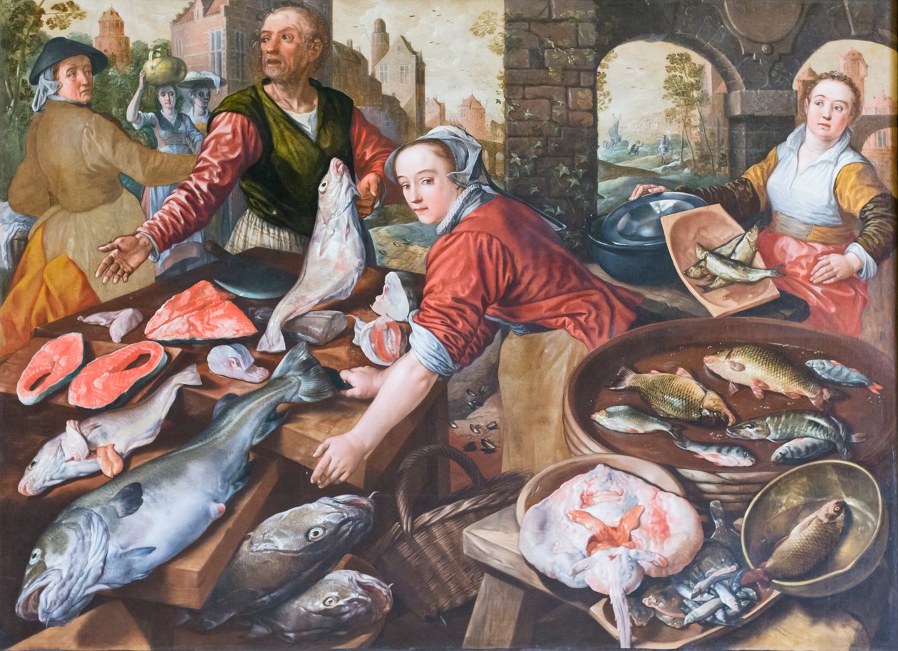 Marknadstorget, Joachim Beuckelaer (olja på duk) av Joachim Beuckelaer