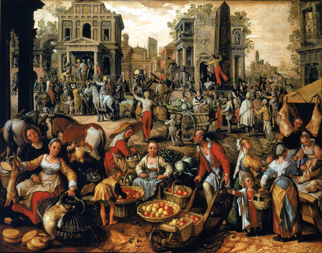 Marked med Ecce Homoswed av Joachim Beuckelaer