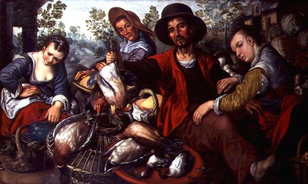 The Game Stall (olja på duk) av Joachim Beuckelaer