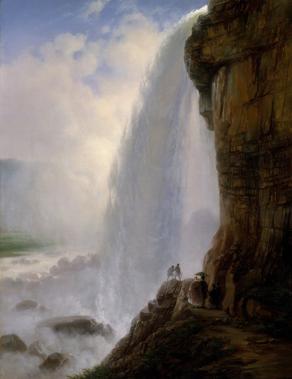 Under Niagarafallen, 1862. av Joachim Ferdinand Richardt