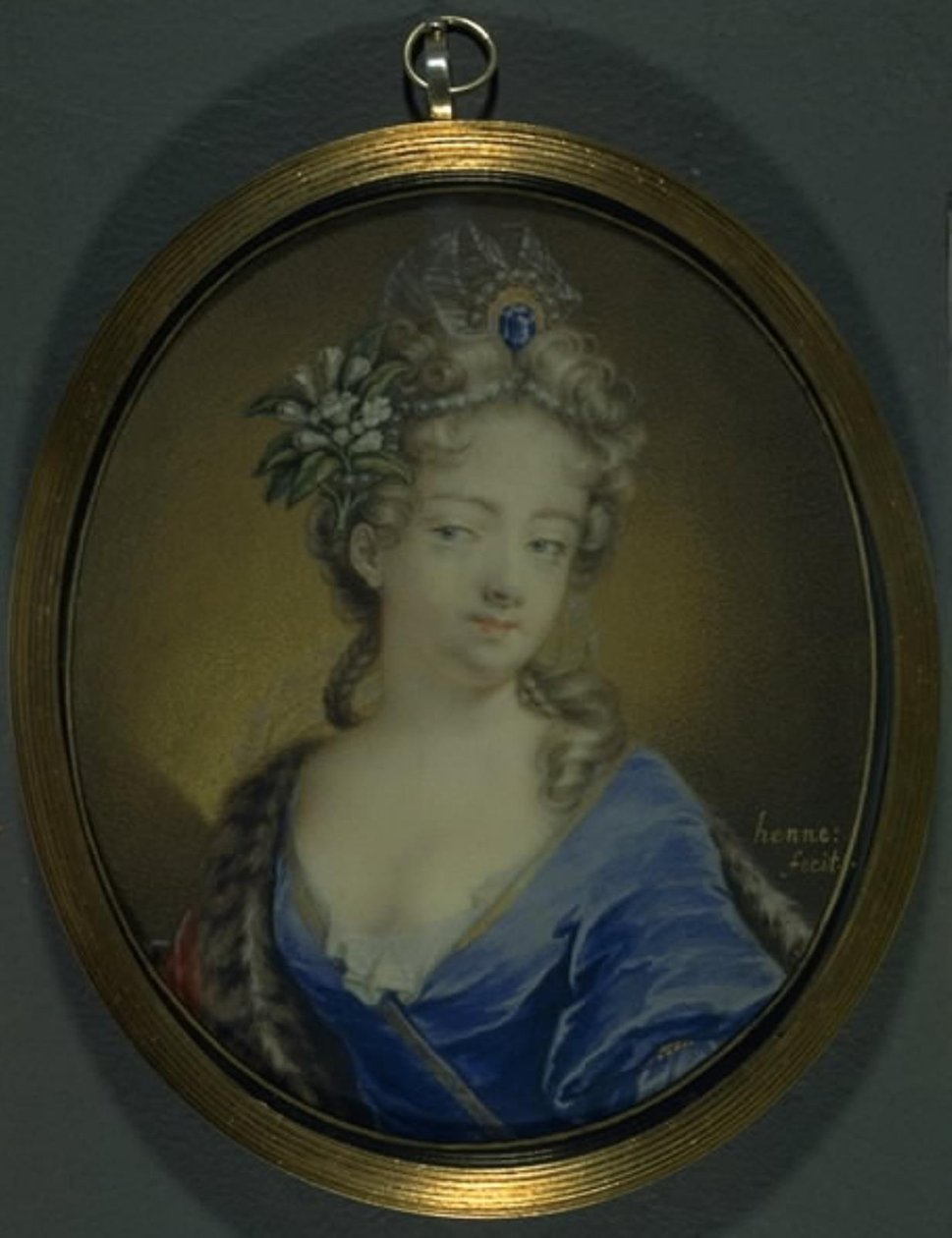 Portrait of Countess Märta Creutz, née Banér av Joachim Henne