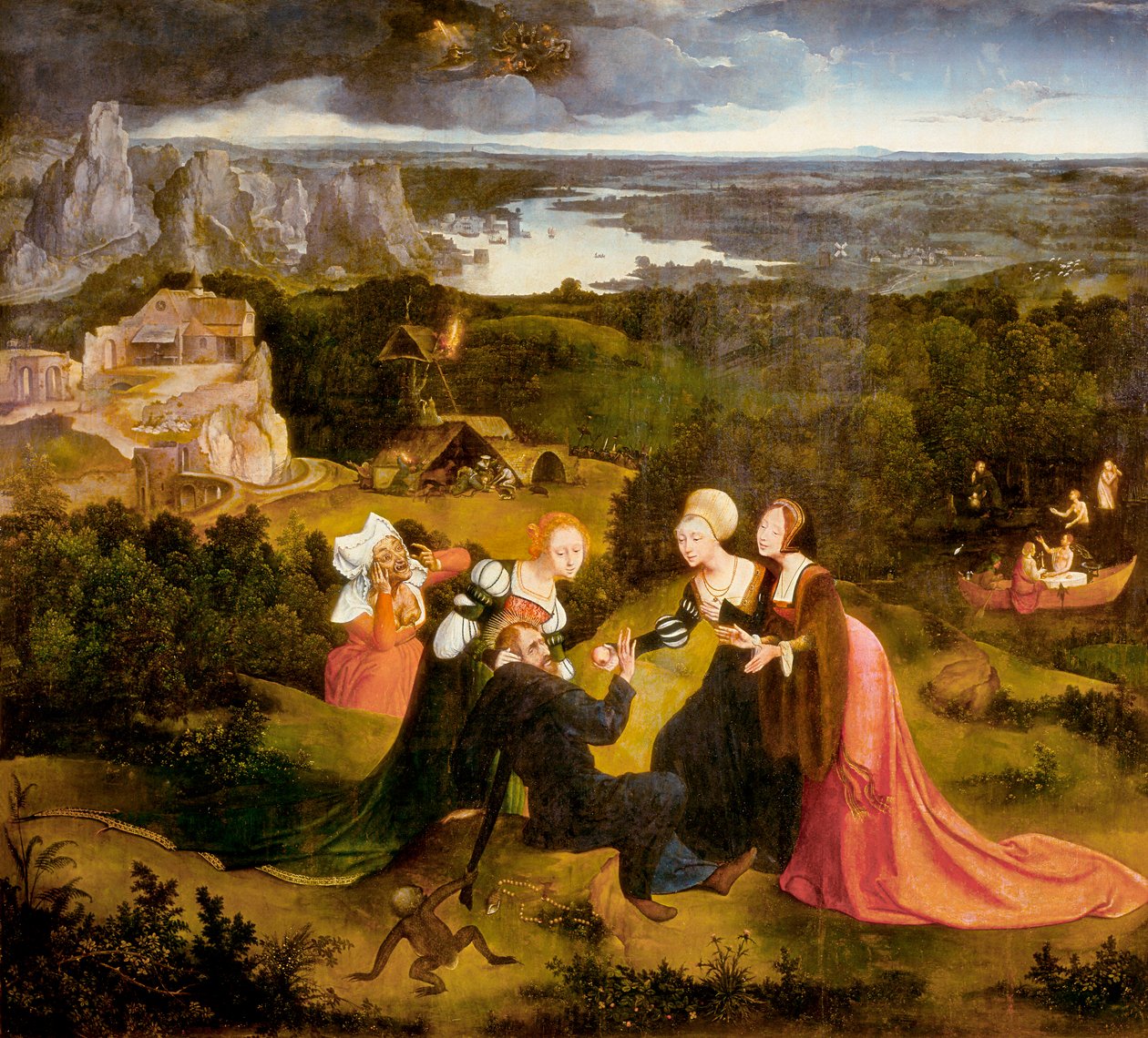 Sankt Antonius frestelser av Joachim Patenier