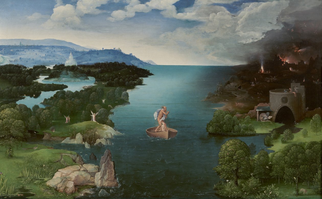 Charon korsar Styx av Joachim Patinir