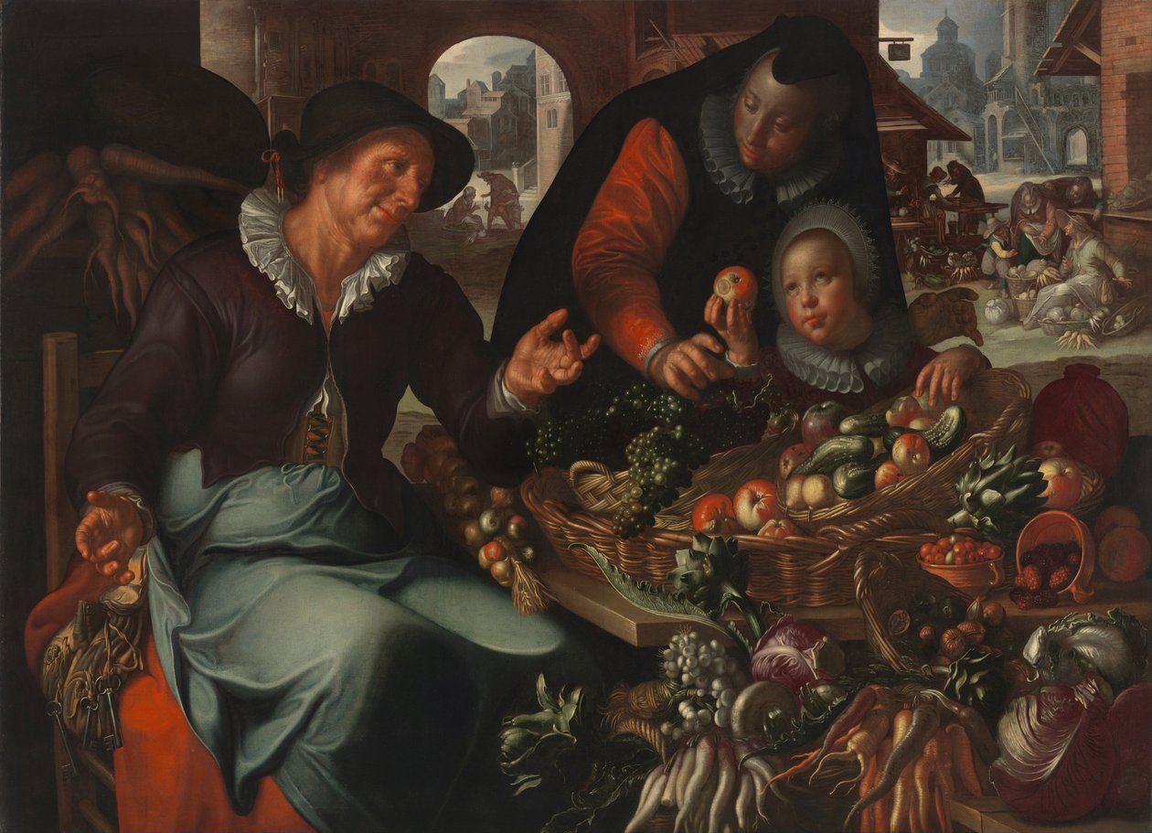 Frukt- och grönsaksförsäljaren, c. 1618 av Joachim Wtewael or Utewael