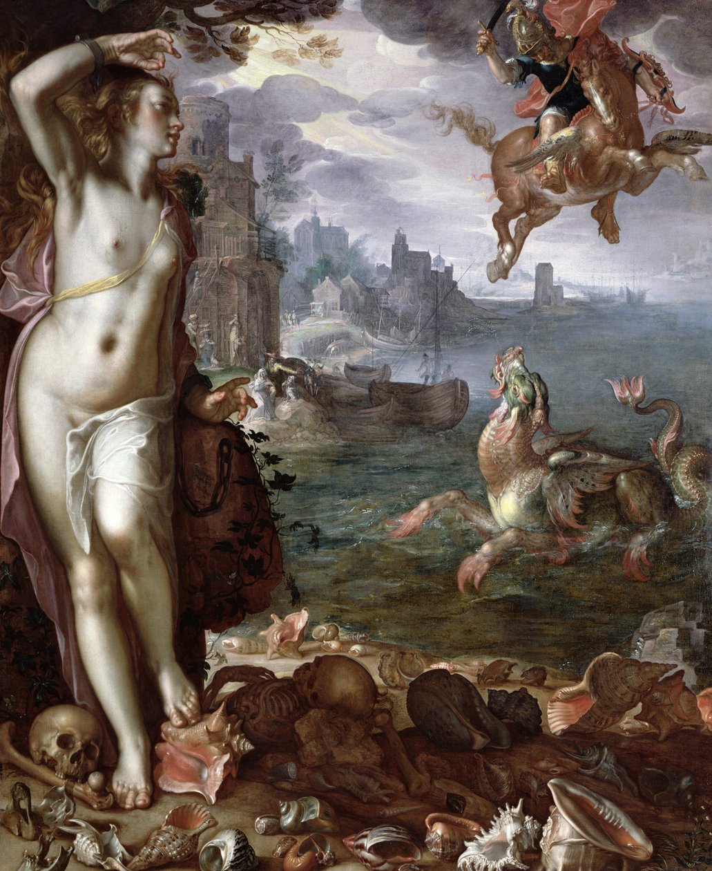Perseus räddar Andromeda av Joachim Wtewael or Utewael