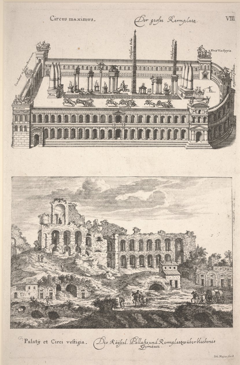 Illustration från "Des Alten und Neuen Roms Grosser Schau-Platz" av Joachim von Sandrart av Joachim von Sandrart
