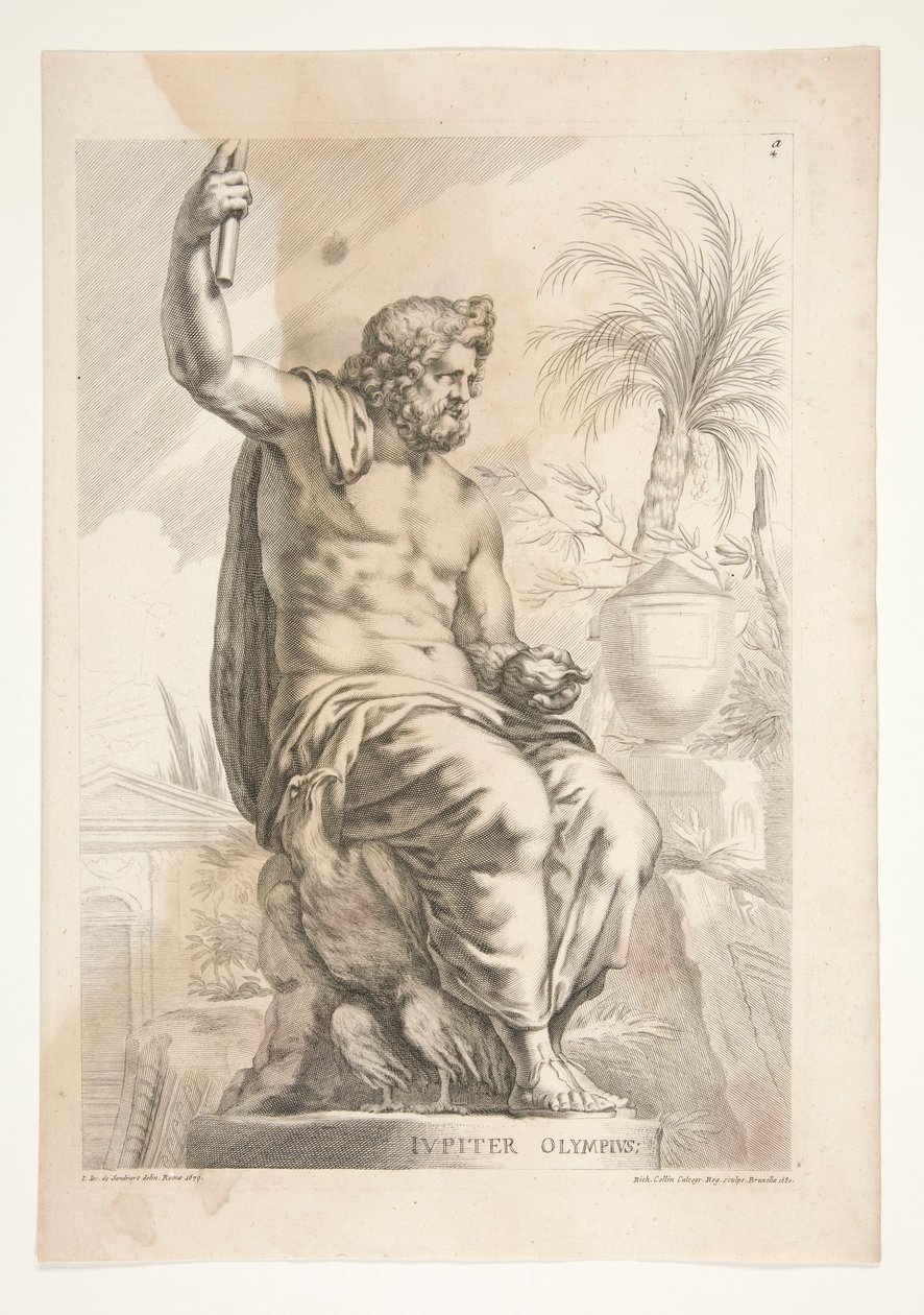 Jupiter Olympius, från Sculpturae Vetis Admirata av Joachim von Sandrart