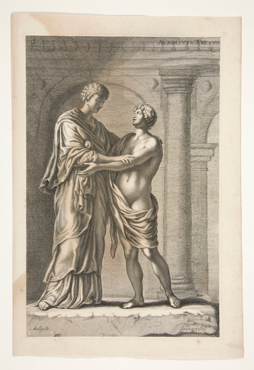 Papirius, från Ancient Sculptures Admired av Joachim von Sandrart