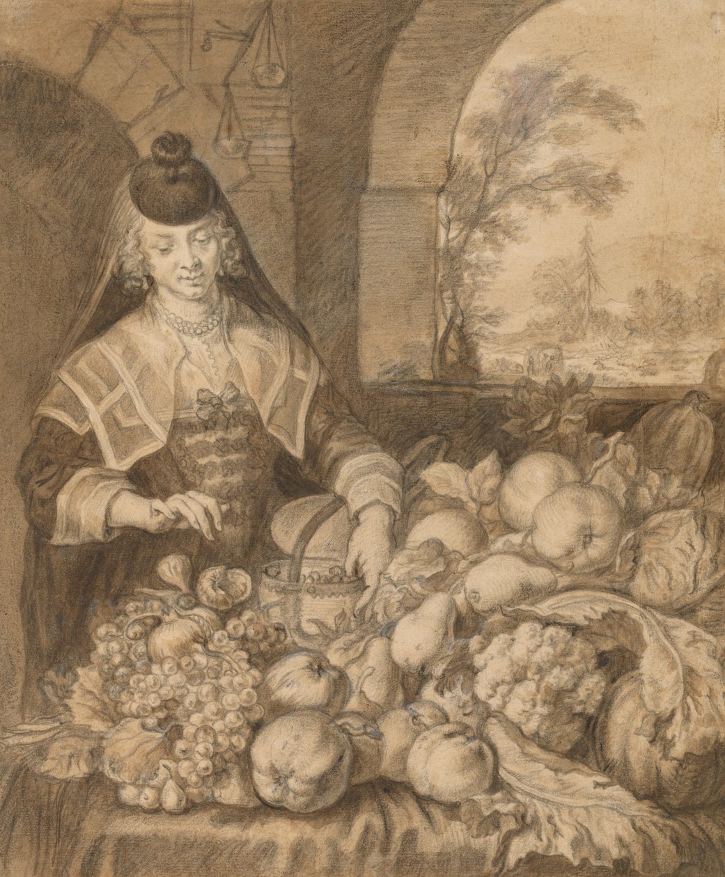 Personifiering av september av Joachim von Sandrart