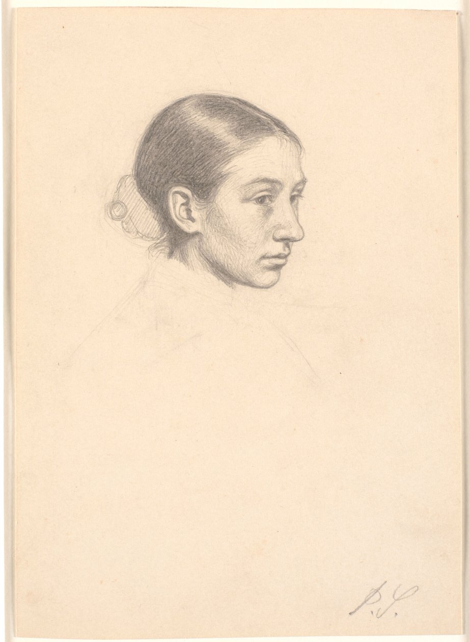 Porträtt av Susette Cathrine Skovgaard (gift Holten) av Joakim Frederik Skovgaard
