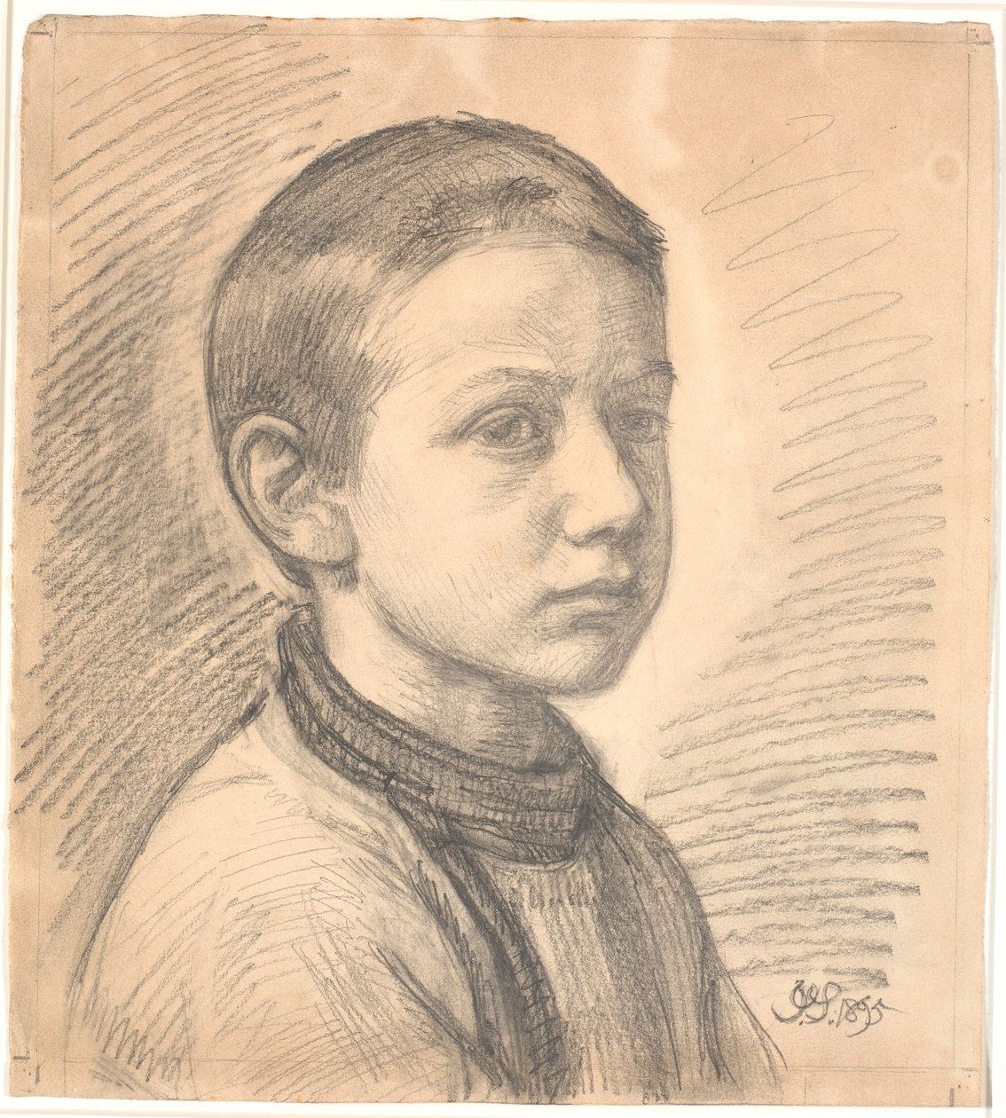 Porträtt av målaren J.Th. Skovgaard som pojke av Joakim Frederik Skovgaard