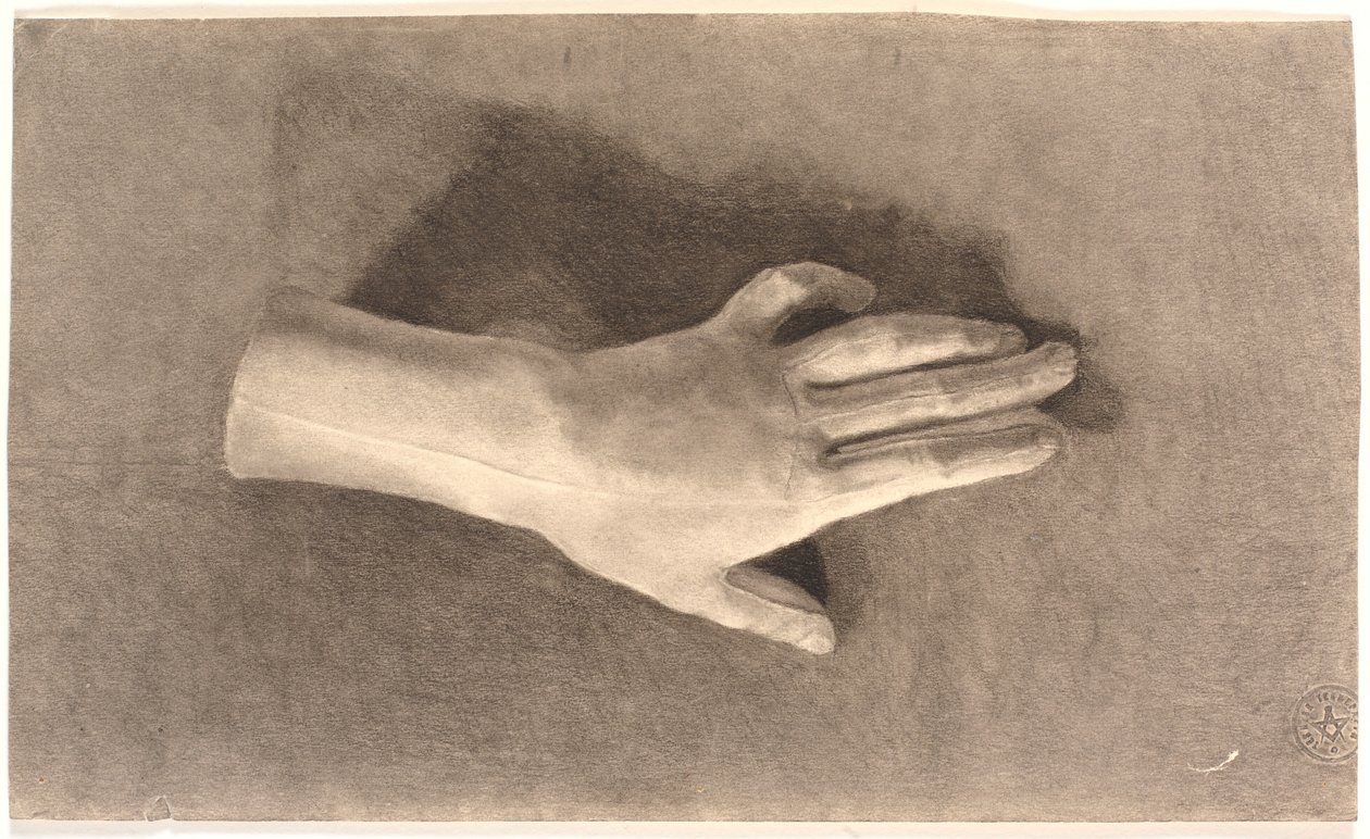 Studie av gipshand av Joakim Frederik Skovgaard