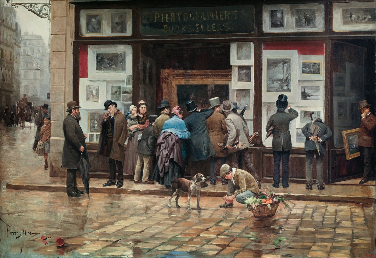 Offentlig utställning av en bild av Joan Ferrer Miró