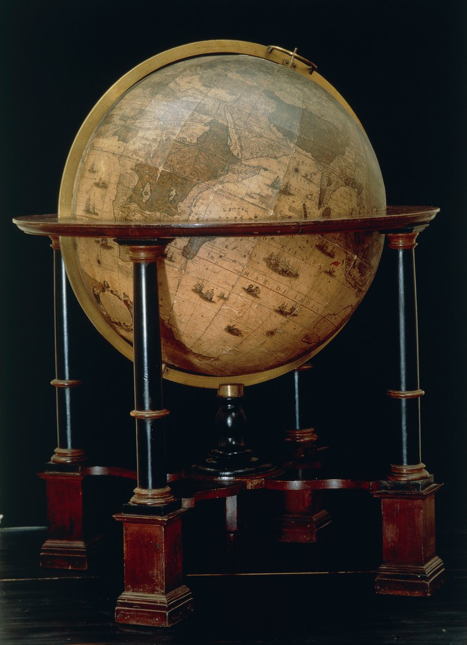 Earth globe av Joan Blaeu av Joan Blaeu