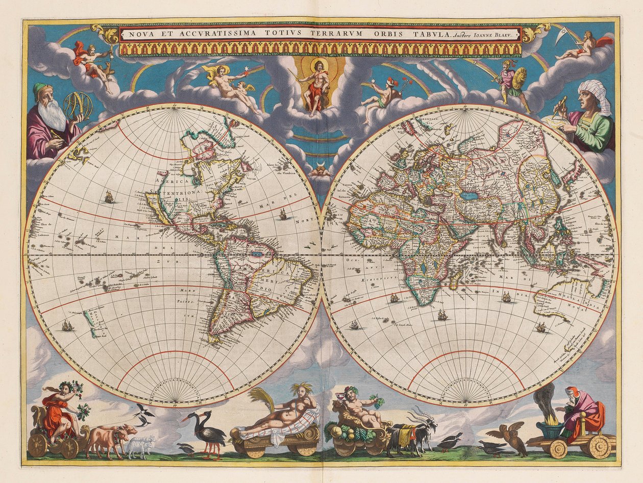 Le grand atlas, ou cosmographie Blauiane, en laquelle est exactement descritte le terre, la mer, et le ciel, vol.I av Joan Blaeu