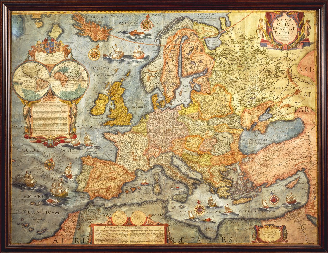 Karta över Europa 1686 av Joan Blaeu av Joan Blaeu