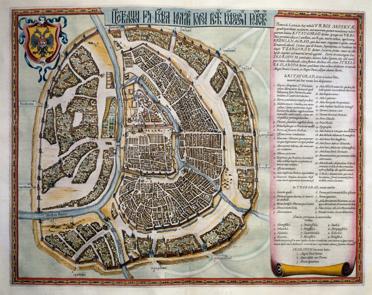 Moskva, volym II, Atlas Maior, av Joan Blaeu (1596-1673), kopparstick, Amsterdam av Joan Blaeu